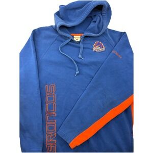 Boise State Broncos Hoodie Adult XL Blue Columbia Pullover‎ Thick Sweatshirt EUC